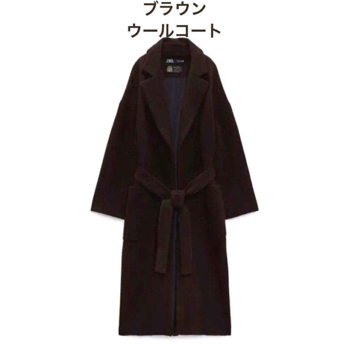 ZARA ZW COLLECTION クロップド MANTECO ウールコート｜Yahoo!フリマ