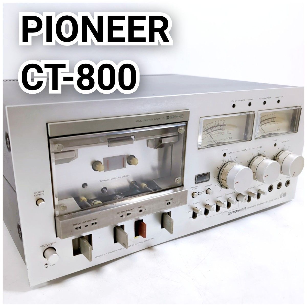 希少品 昭和レトロ pioneerパイオニア ステレオカセットデッキ CT-2