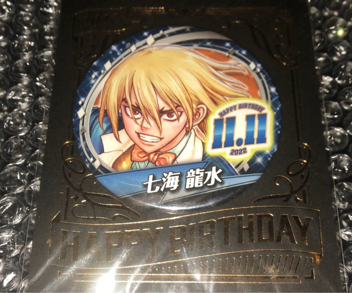 Dr.STONE ドクターストーン 七海龍水 缶バッジ ブラックスーツ 25枚 Dr