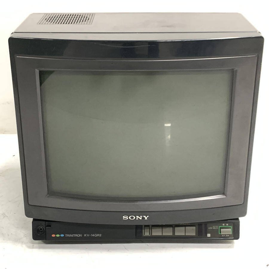 87年製 SONYブラウン管カラーテレビ14型 映像・音声(大小)確認済み 87
