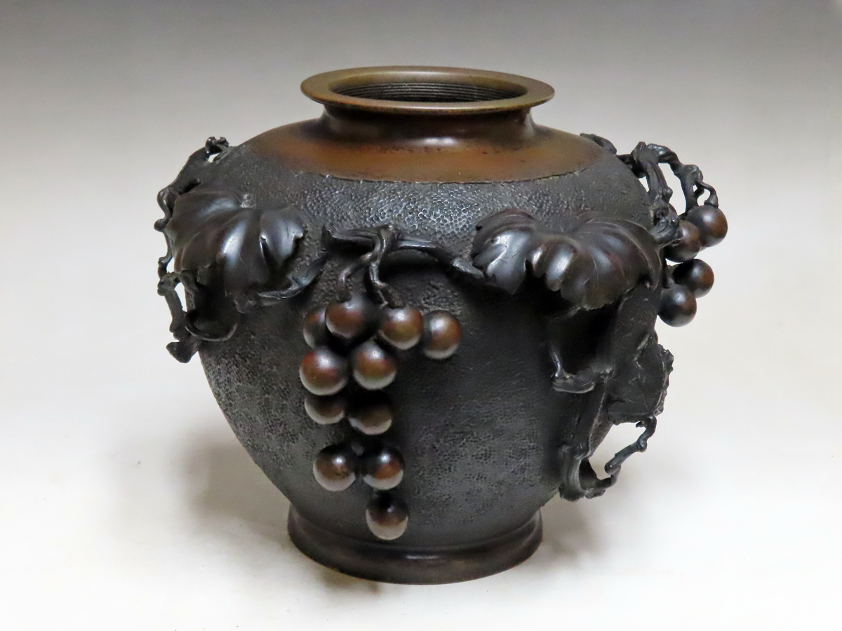 Yahoo!オークション -「ぶどう」(花器) (銅製)の落札相場・落札価格