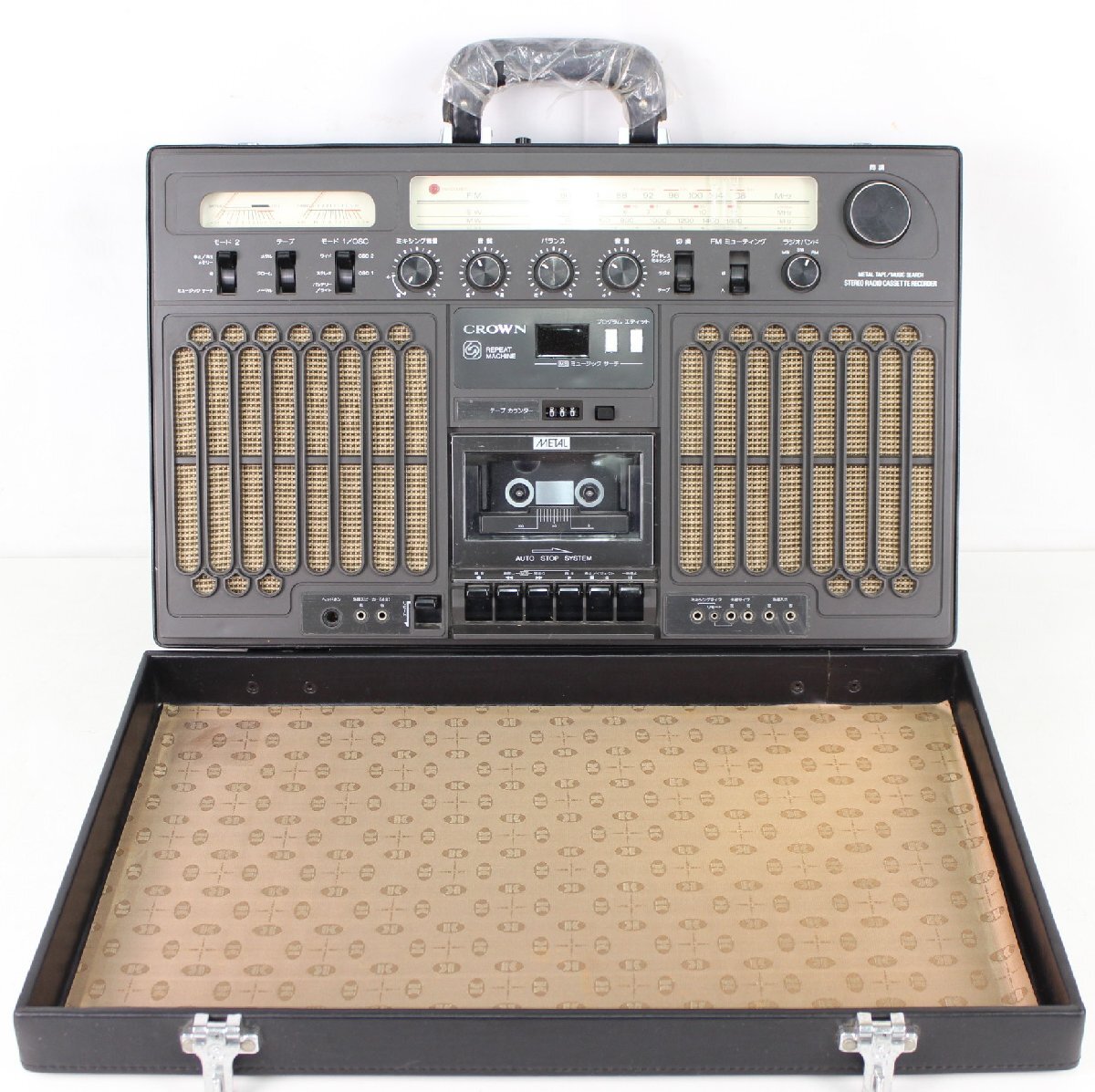 Yahoo!オークション -「アタッシュケース」(ラジカセ) (カセットデッキ