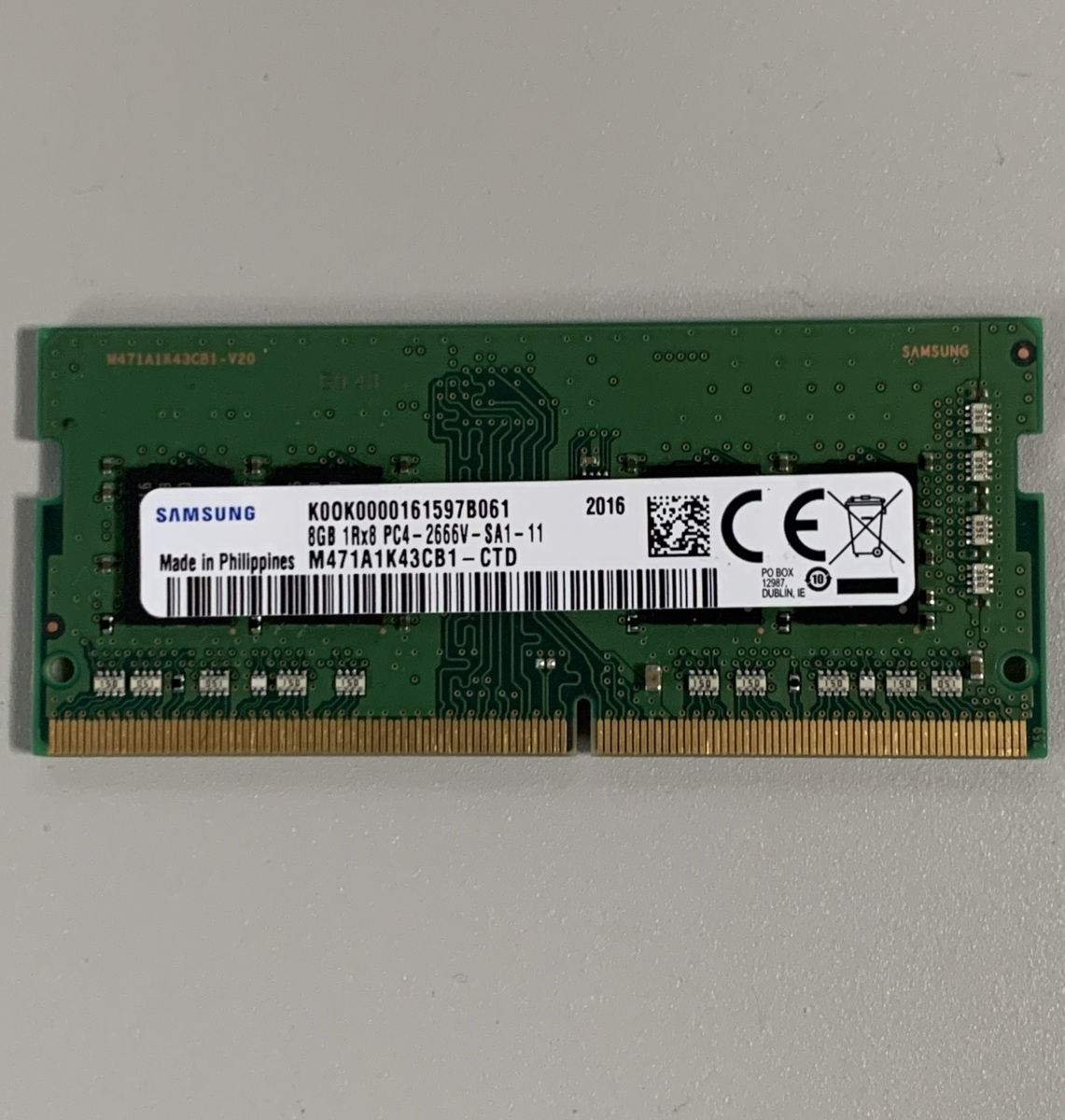 サムスン M471A1K43CB1-CTD [SODIMM DDR4 PC4-21300 8GB] オークション