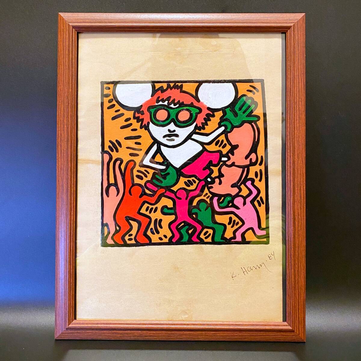 Yahoo!オークション -「キースヘリング」(絵画) (美術品)の落札相場