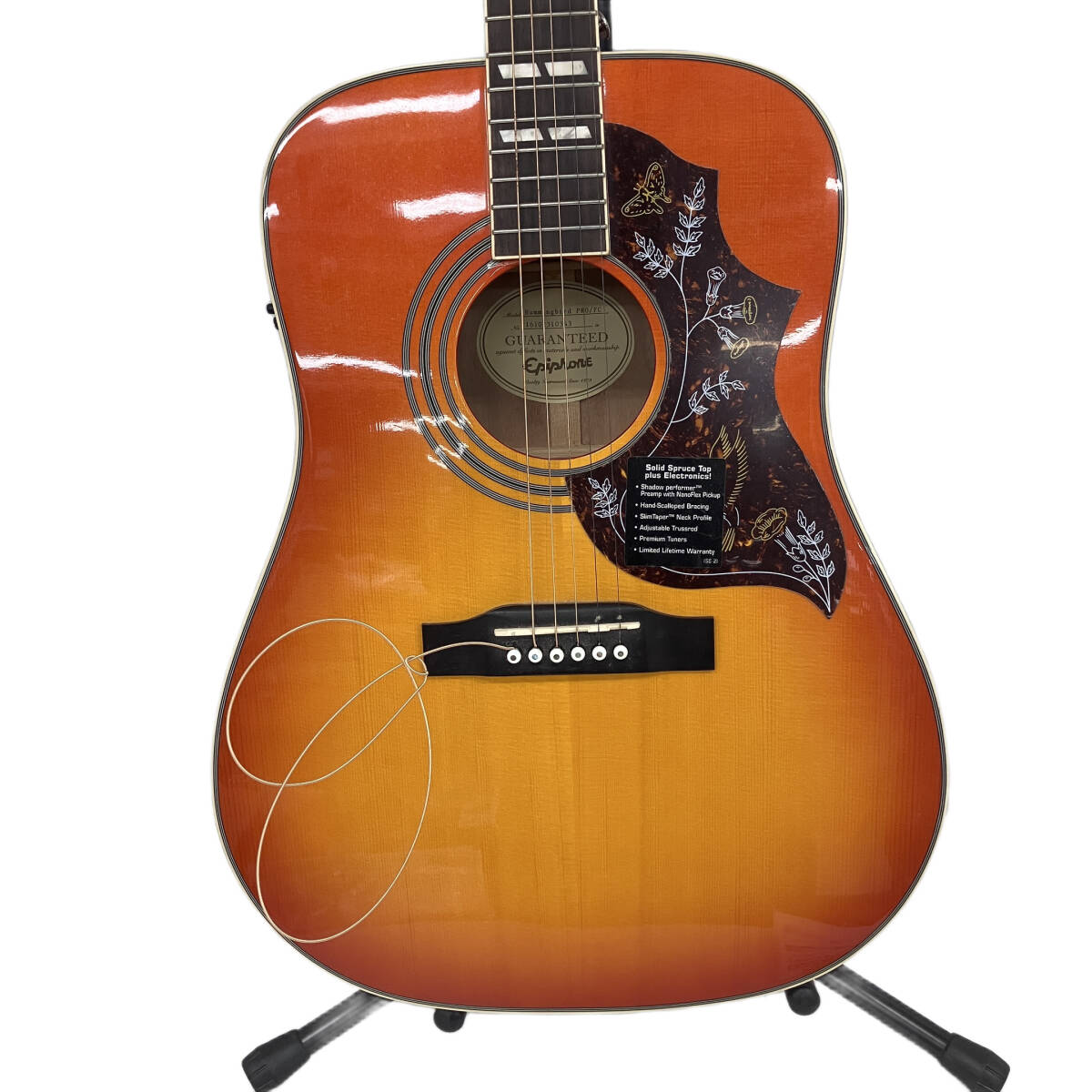 Yahoo!オークション -「epiphone hummingbird pro」の落札相場・落札価格