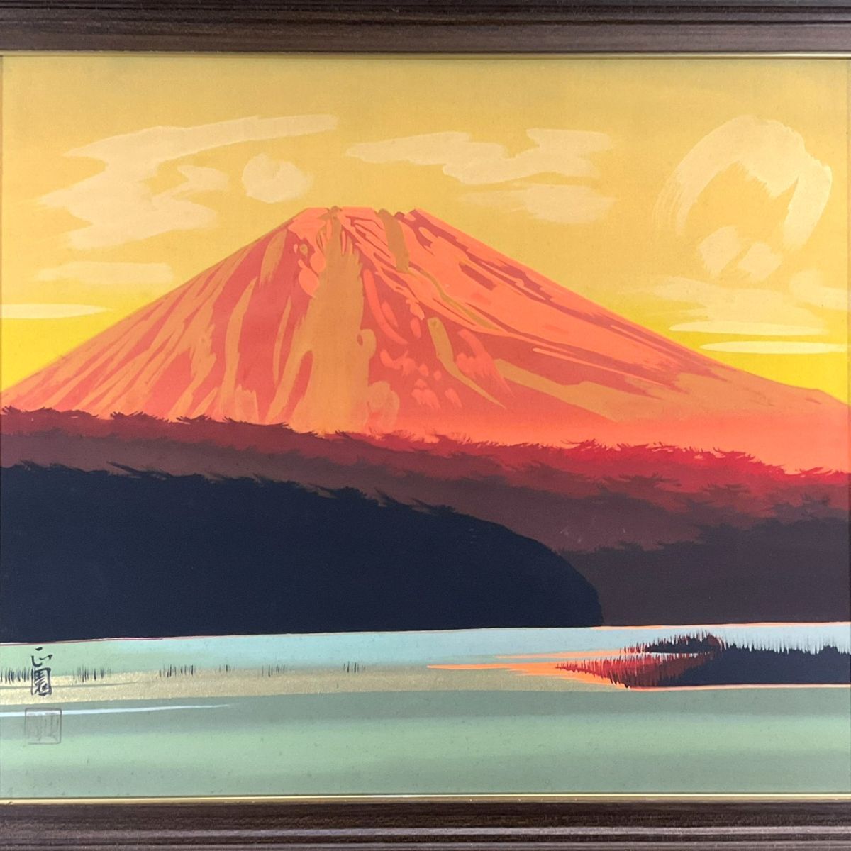 Yahoo!オークション -「赤富士 日本画」(日本画) (絵画)の落札相場