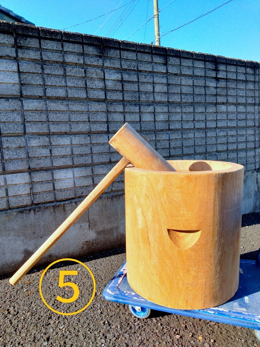 Yahoo!オークション -「餅つき 臼 杵 セット」の落札相場・落札価格