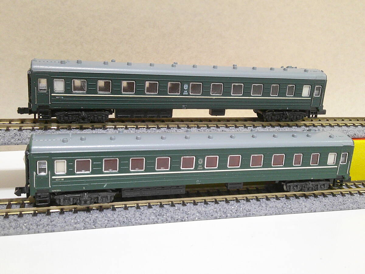 Nゲージ 朝鮮鉄道省(北朝鮮) 郵便荷物車1両 郵便荷物列車 東北 6両