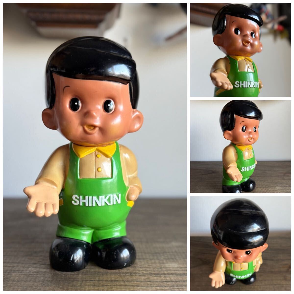 大型/店頭用/26㎝/しんちゃん/フィギュア/ソフビ/貯金箱/昭和レトロ