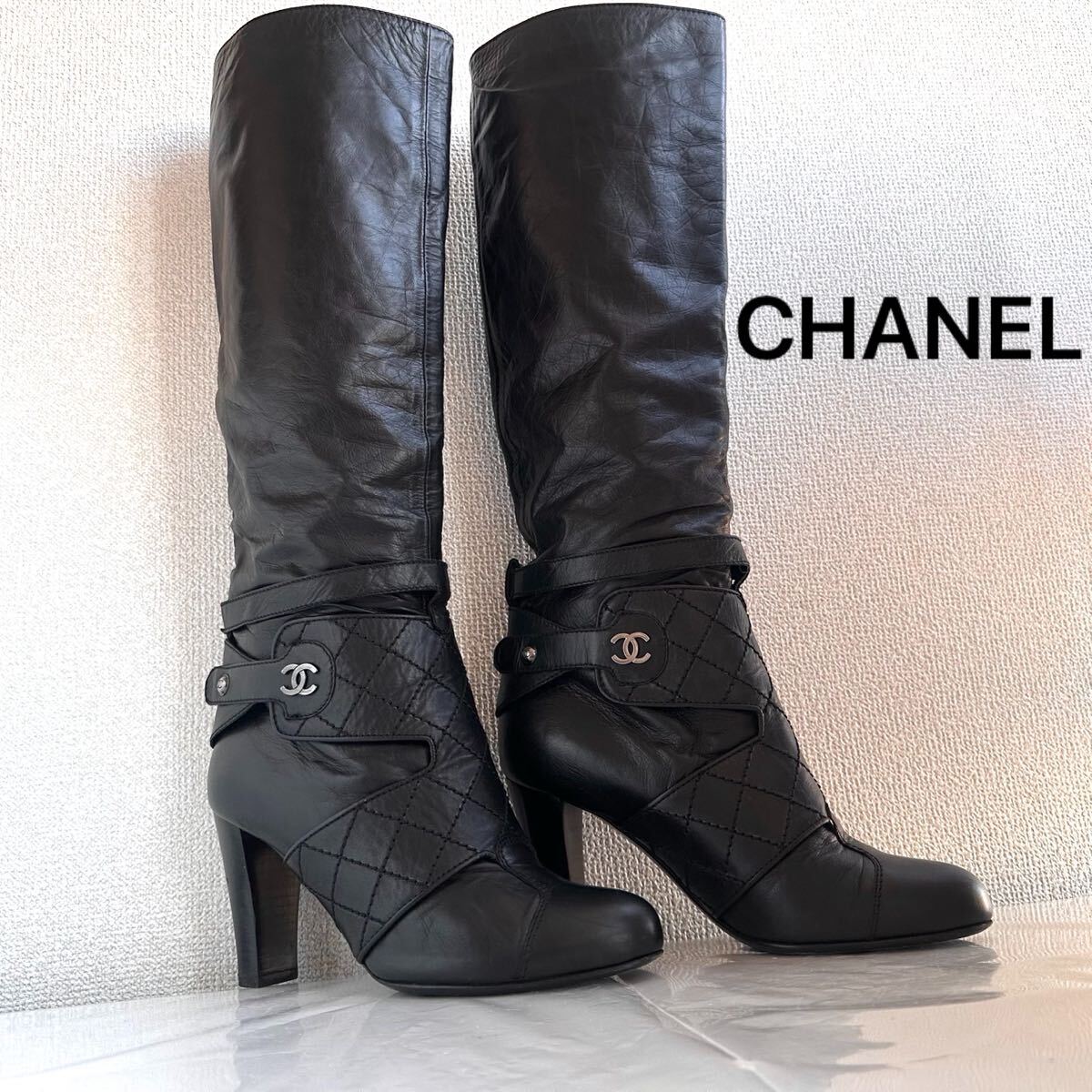 2026年最新】Yahoo!オークション -「サイハイブーツ」(シャネル)の中古