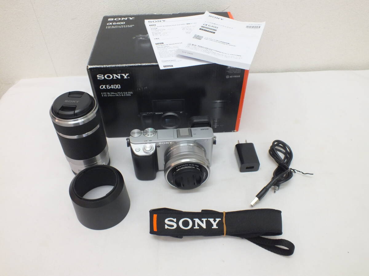 Yahoo!オークション -「sony α6400 ilce-6400y ダブルズームレンズ