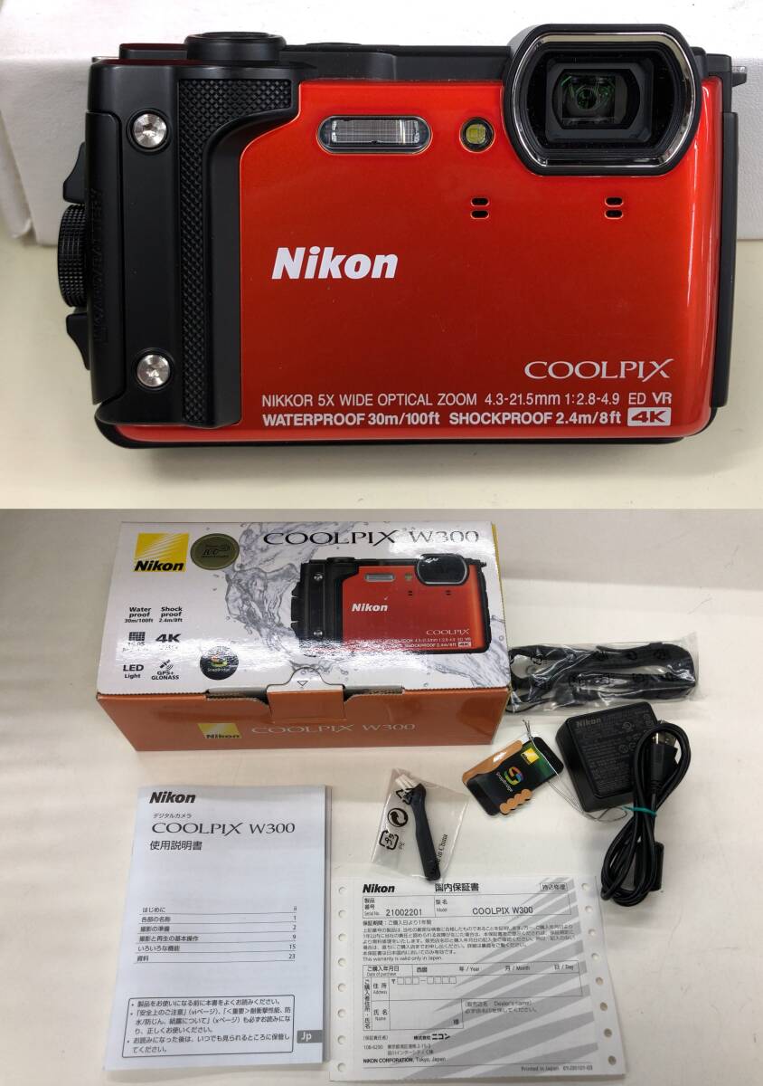 Yahoo!オークション -「ニコン コンパクトデジタルカメラ coolpix w300