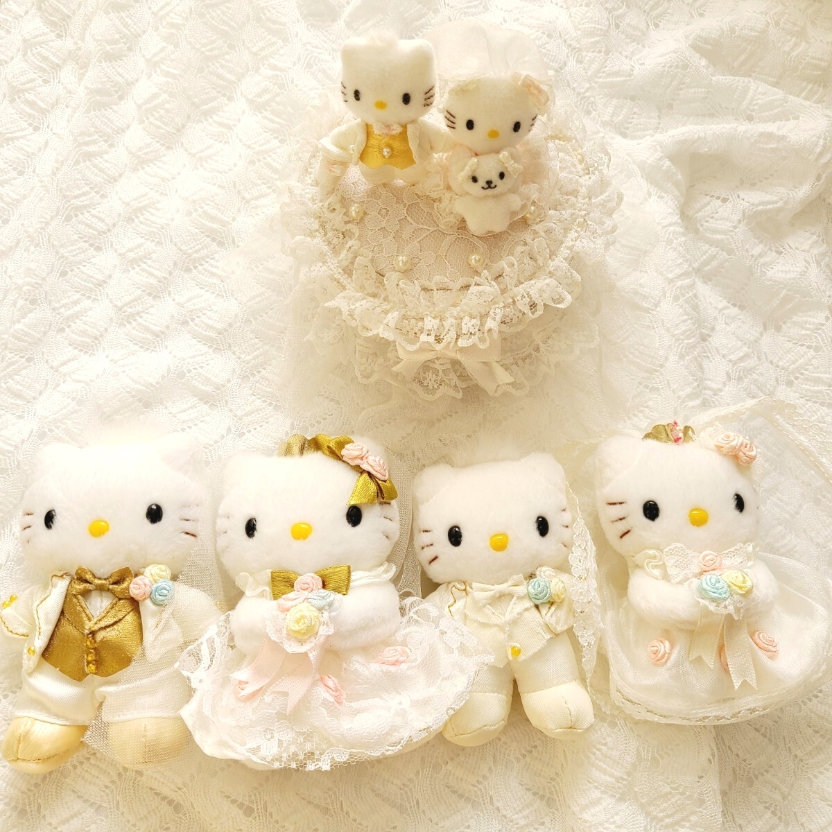 Yahoo!オークション -「キティ ウェディング ぬいぐるみ」(ハロー