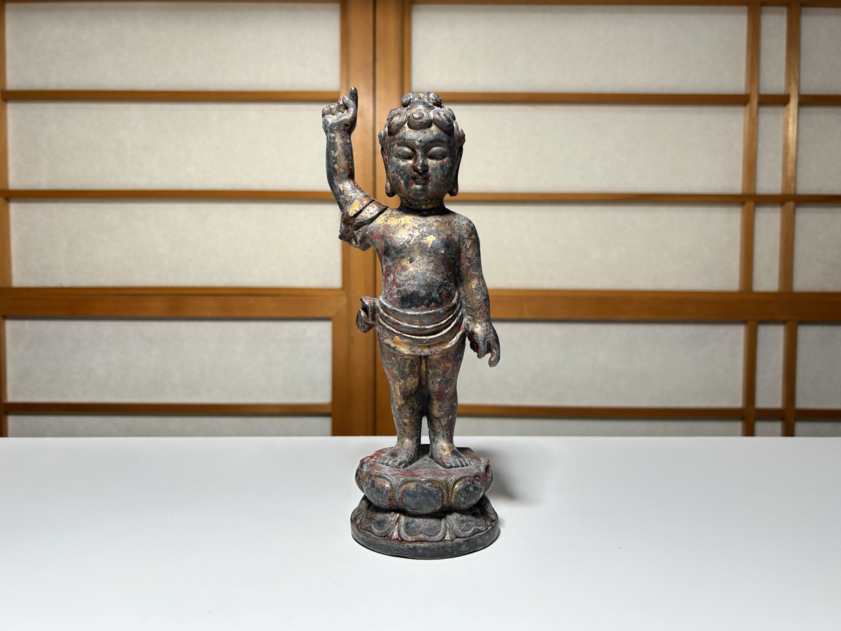 Yahoo!オークション -「誕生仏」(仏像) (銅製)の落札相場・落札価格