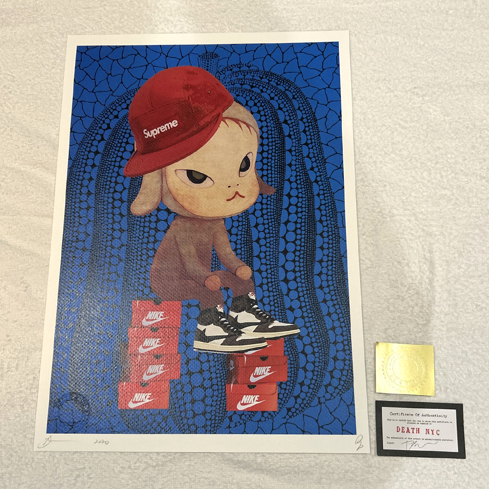 Yahoo!オークション -「death nyc 世界限定100枚 アートポスター 奈良