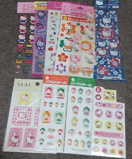 激レア》サンリオ ハローキティ 雑貨屋シール 平成レトロ2001年製 未
