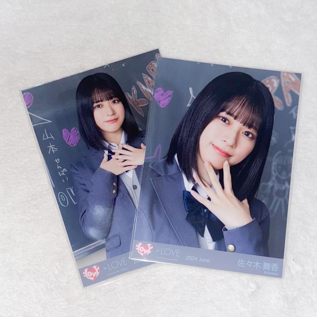 佐々木舞香 生写真 直筆 イコラブ ヨリ LOVE チュウ しゅきぴ 直筆