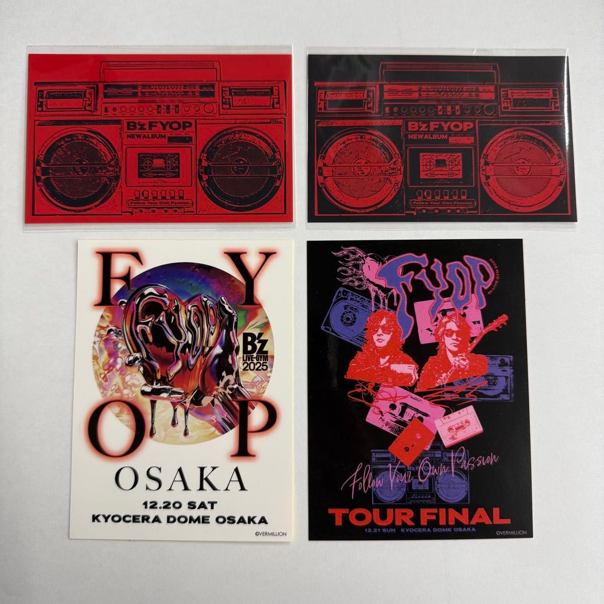 B'z FYOP ツアーファイナル会場限定ステッカー 4種 LIVE-GYM 2025 稲葉
