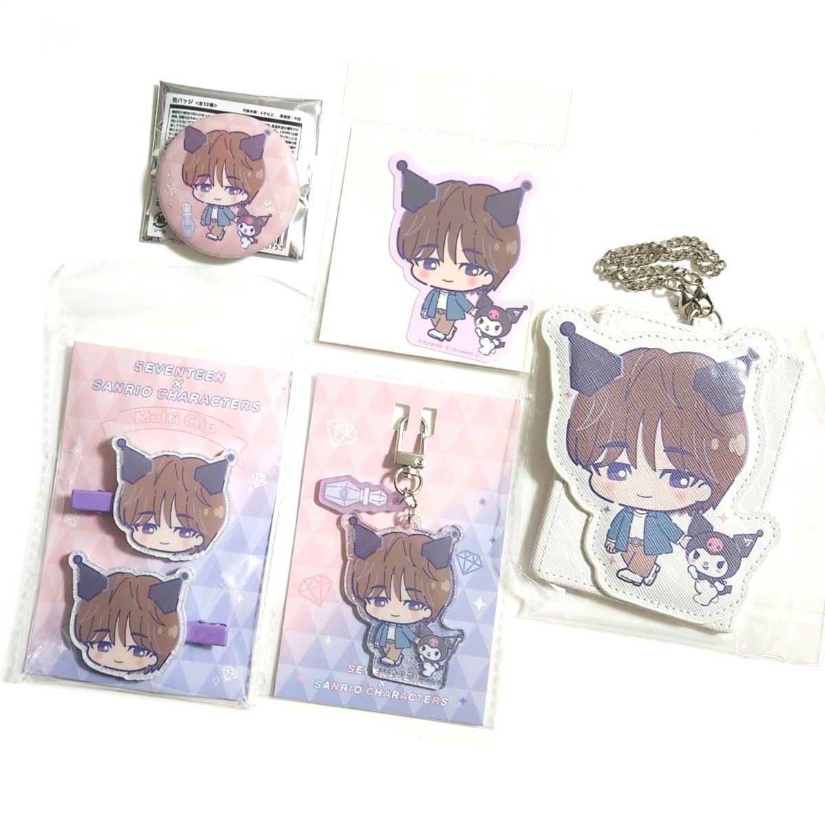 SEVENTEENセブチ ウォヌ キーホルダー&缶バッジ2個セット｜Yahoo