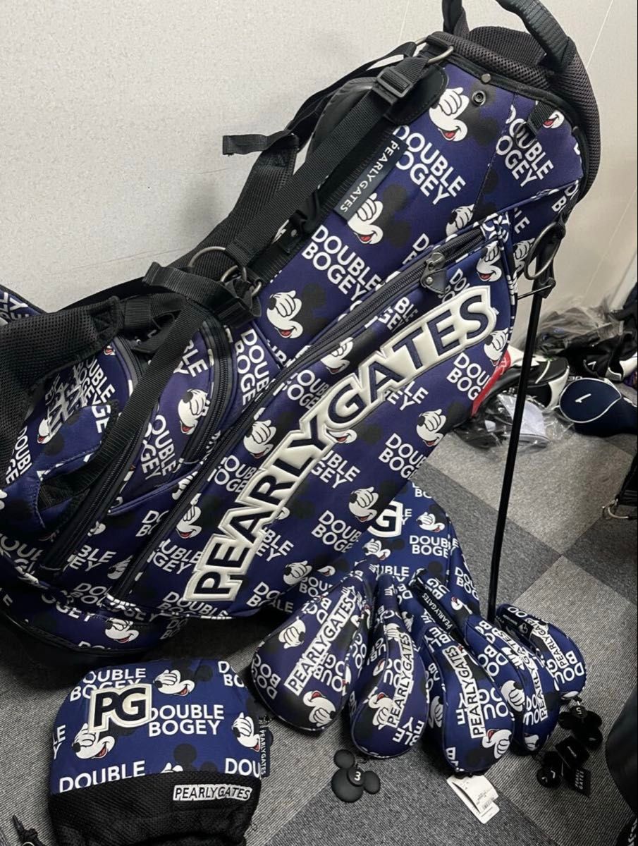 パーリーゲイツ ショルダーパット(キャディバッグ 用) 紺色｜Yahoo