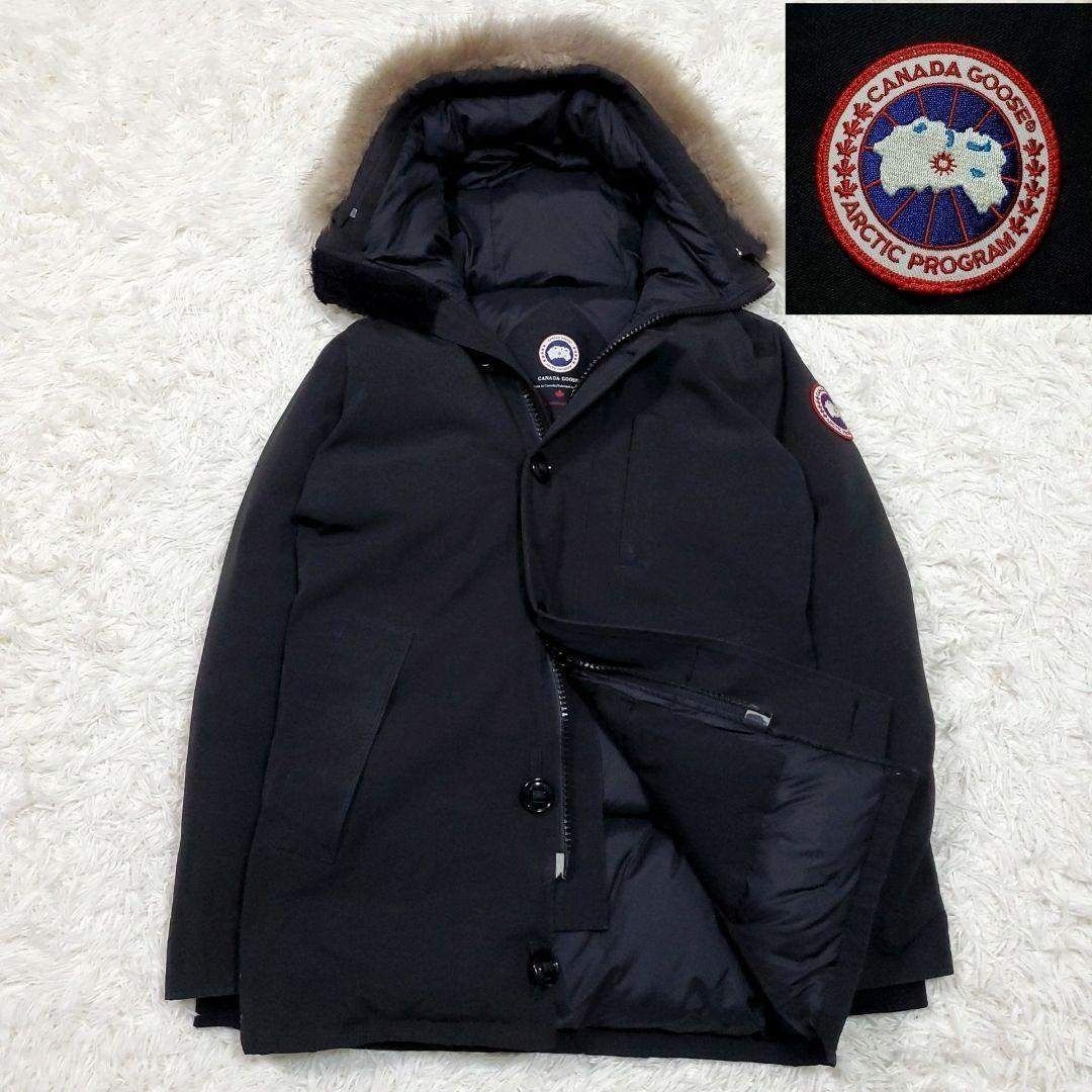 希少美品 コヨーテファー CANADA GOOSE ジャスパー ブラック XSサイズ