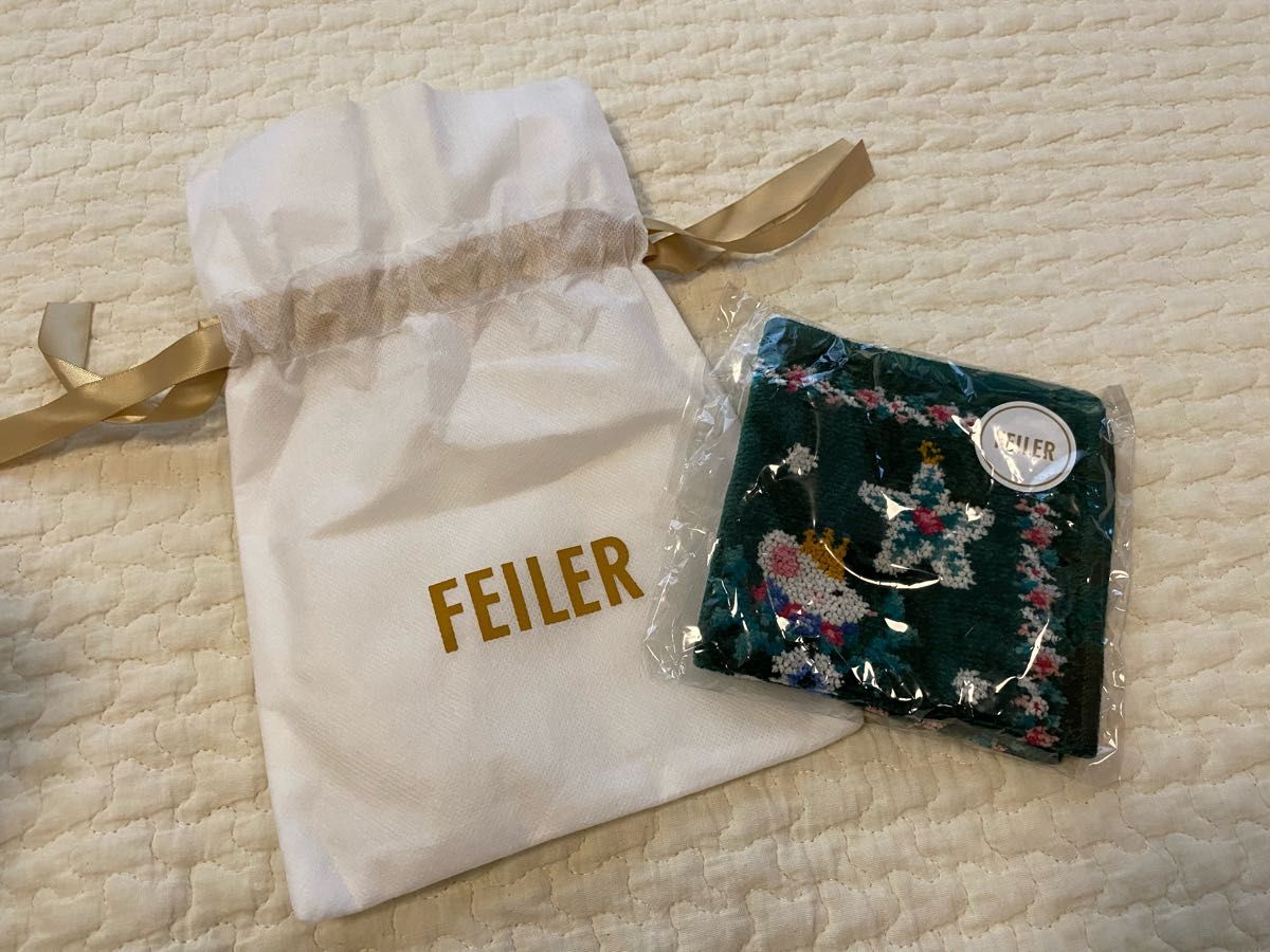 新品 フェイラー リーベ＆リリアザナットクラッカー ハンカチ（WEB限定