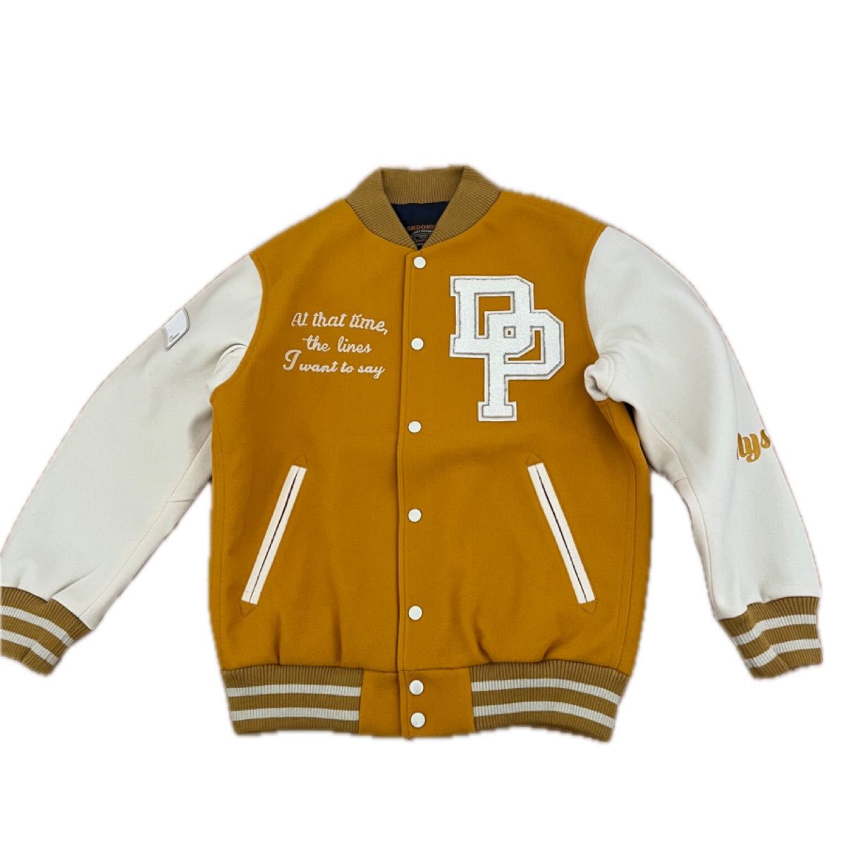 送料無料 即決【未使用】 SKOOKUM 別注 袖革 メルトンスタジャン (M