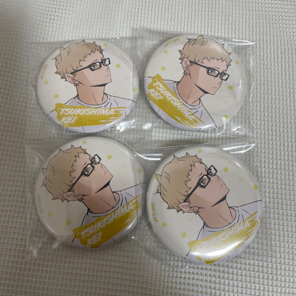 月島蛍 ガチャガチャ 思い出 幼少期 缶バッジ ハイキュー グッズ