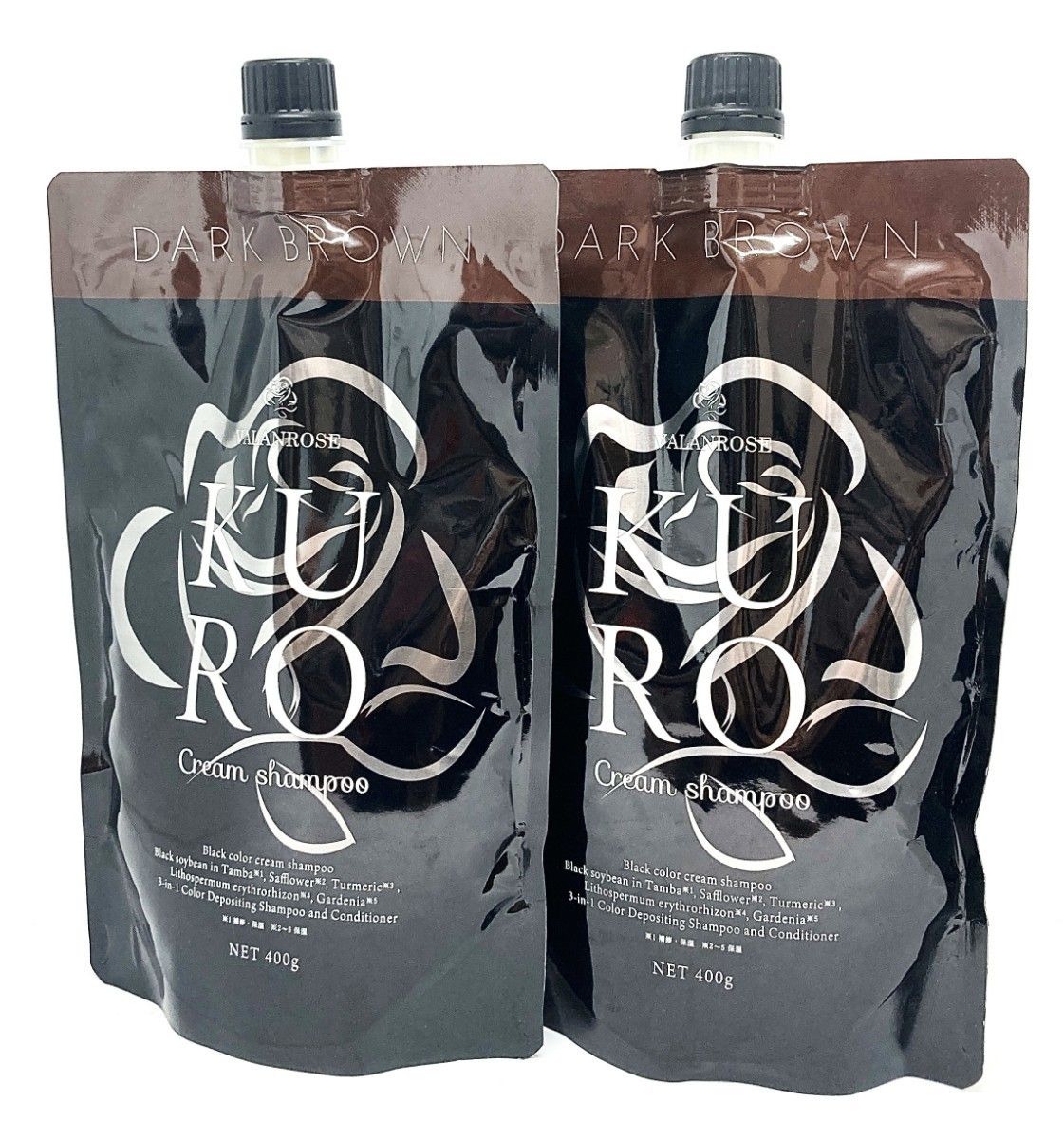 新品未開封 バランローズ KURO クロクリームシャンプー ダークブラウン