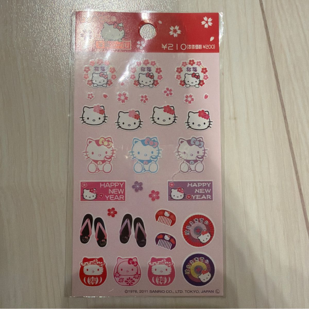 キティ シール帳 手帳 6穴 さくらんぼ 平成レトロ レトロ 平成女児