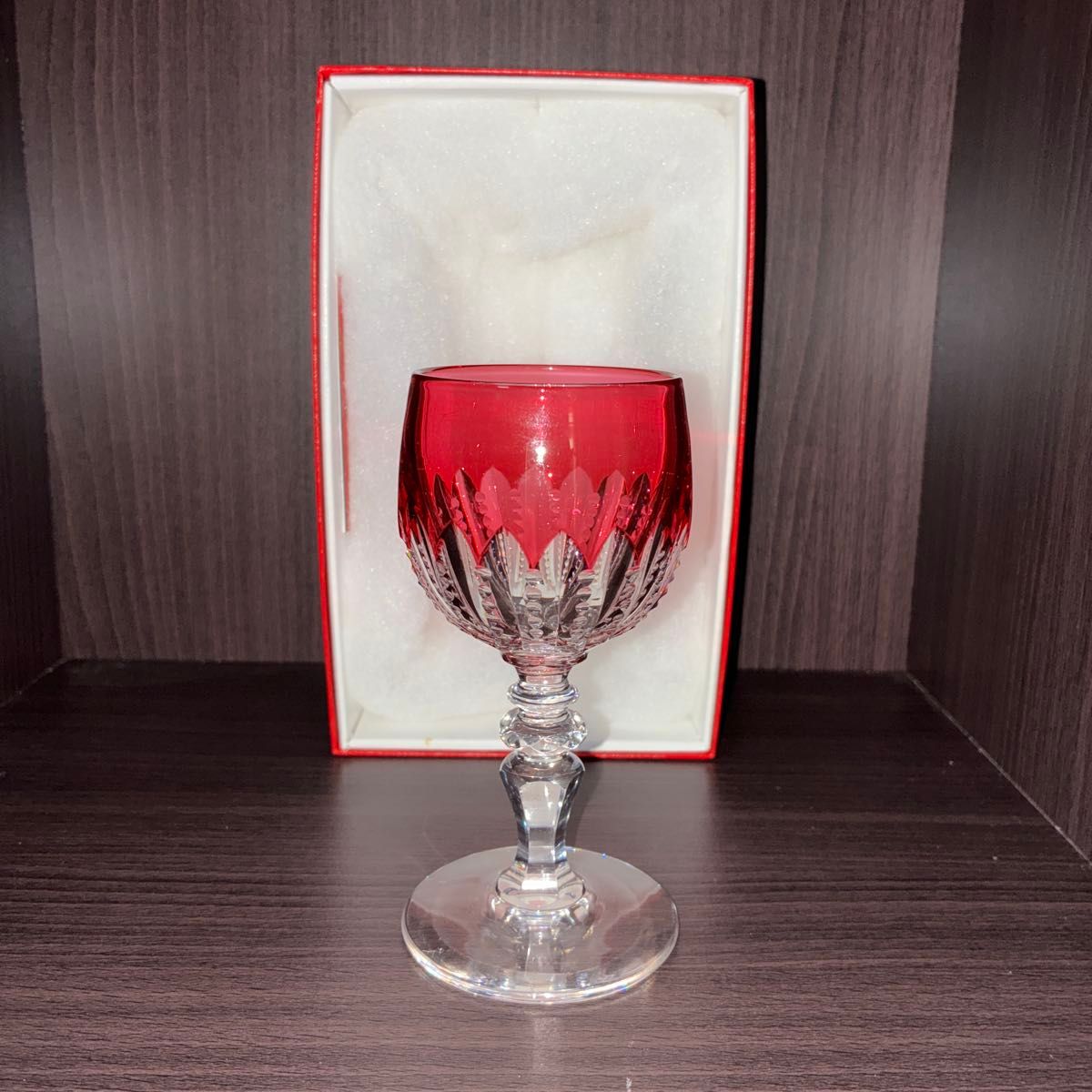 ベネチアングラス ワイングラス 2個セット グラス ガラス 赤 レッド