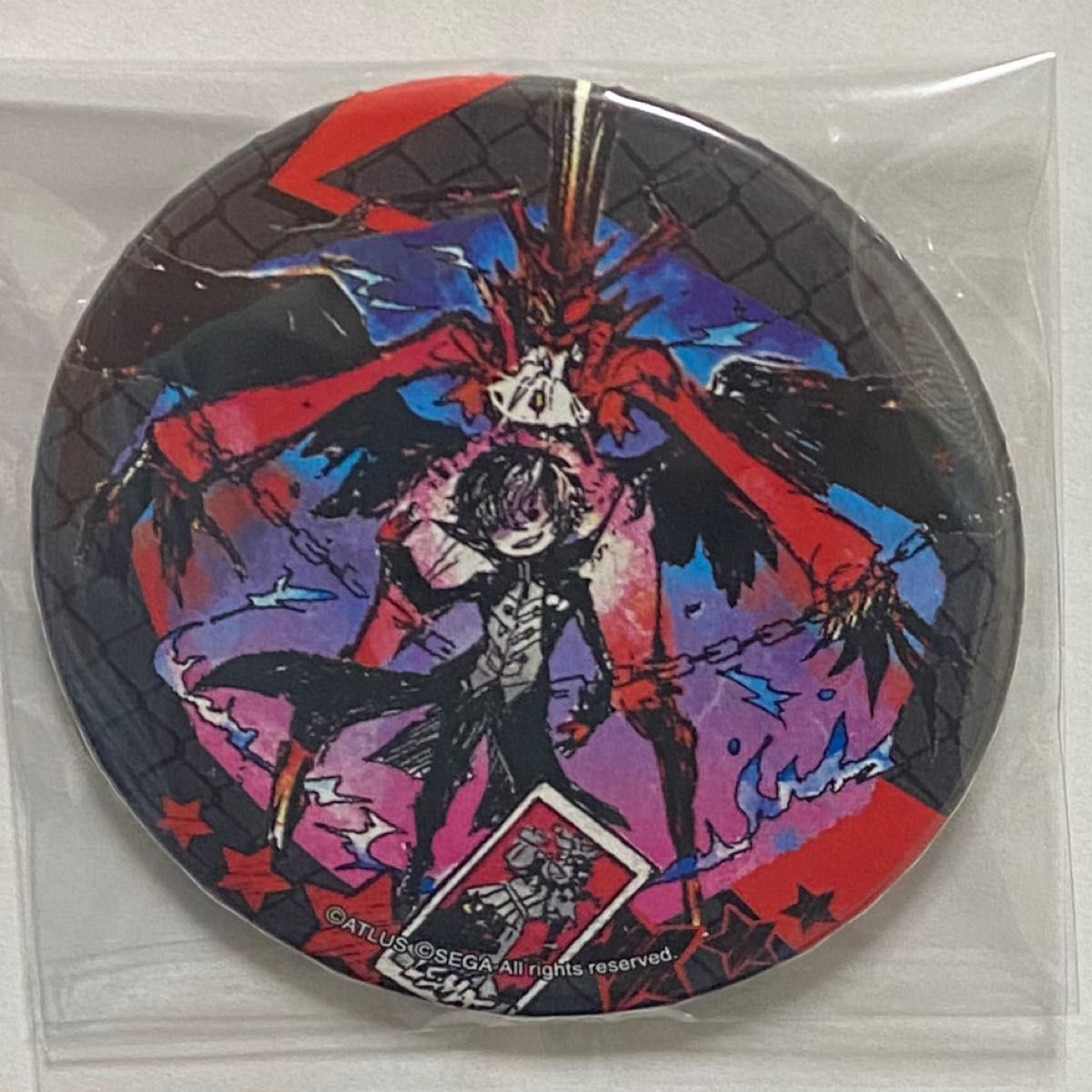 ペルソナ5 総攻撃 主人公 缶バッジ コトブキヤ ジョーカー 雨宮蓮 1個