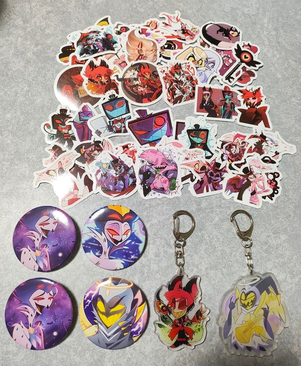 ハズビンホテル カフェ 缶バッジ 天使コンプリート(アダム・セラ