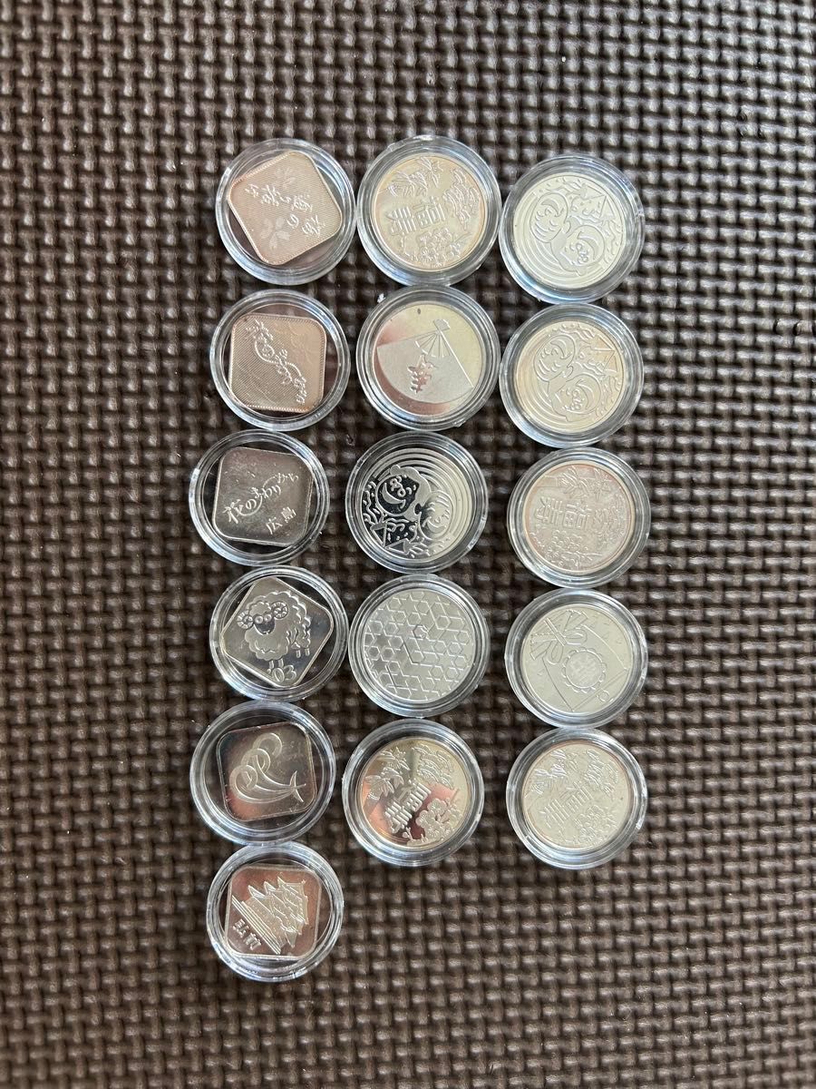 純銀製メダル 花のまわりみち年銘板 2枚セット 造幣局 8 6g｜Yahoo