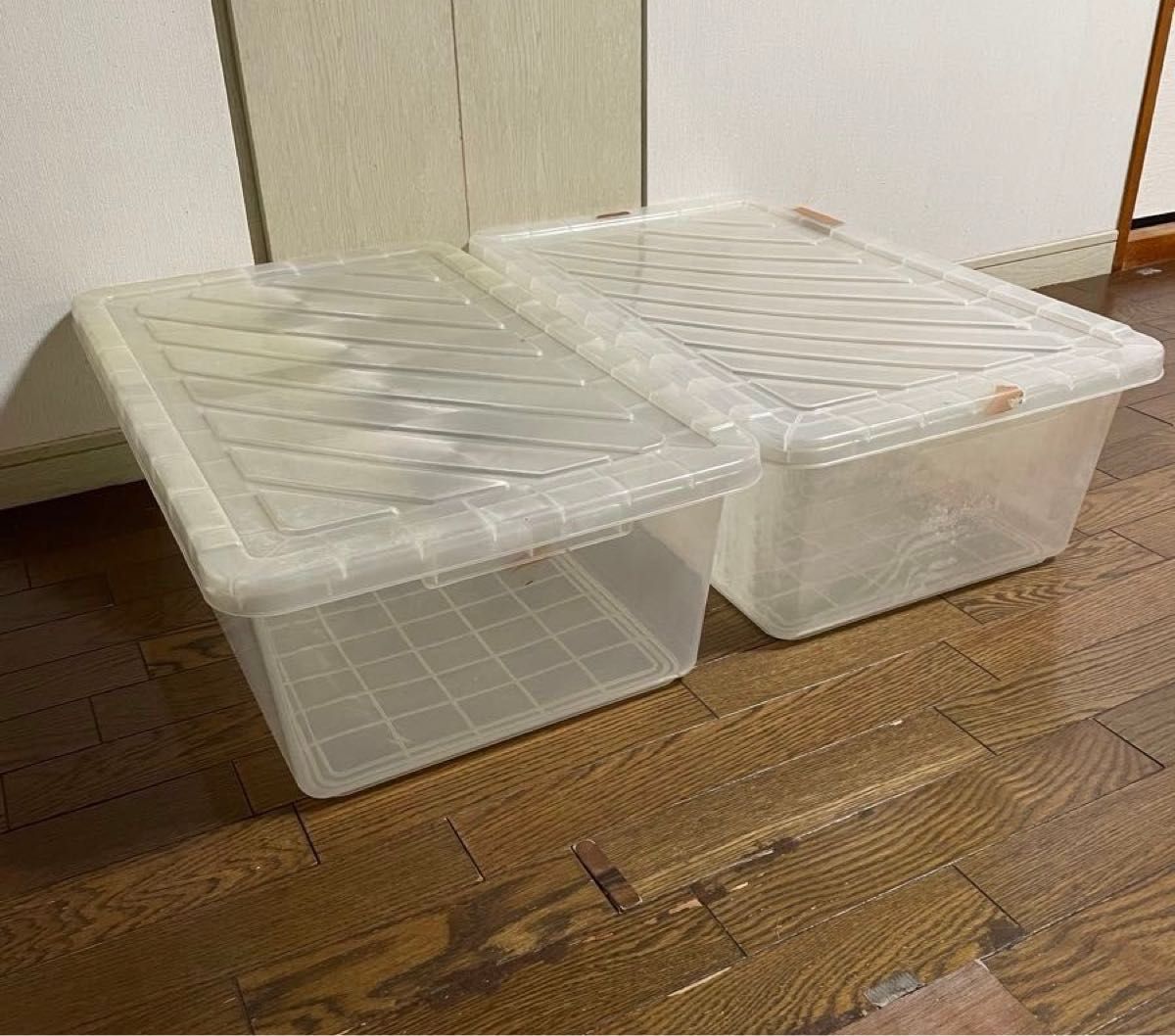 送料込 ほぼ新品 DMR レコードボックス 収納BOX DANCE MUSIC RECORD