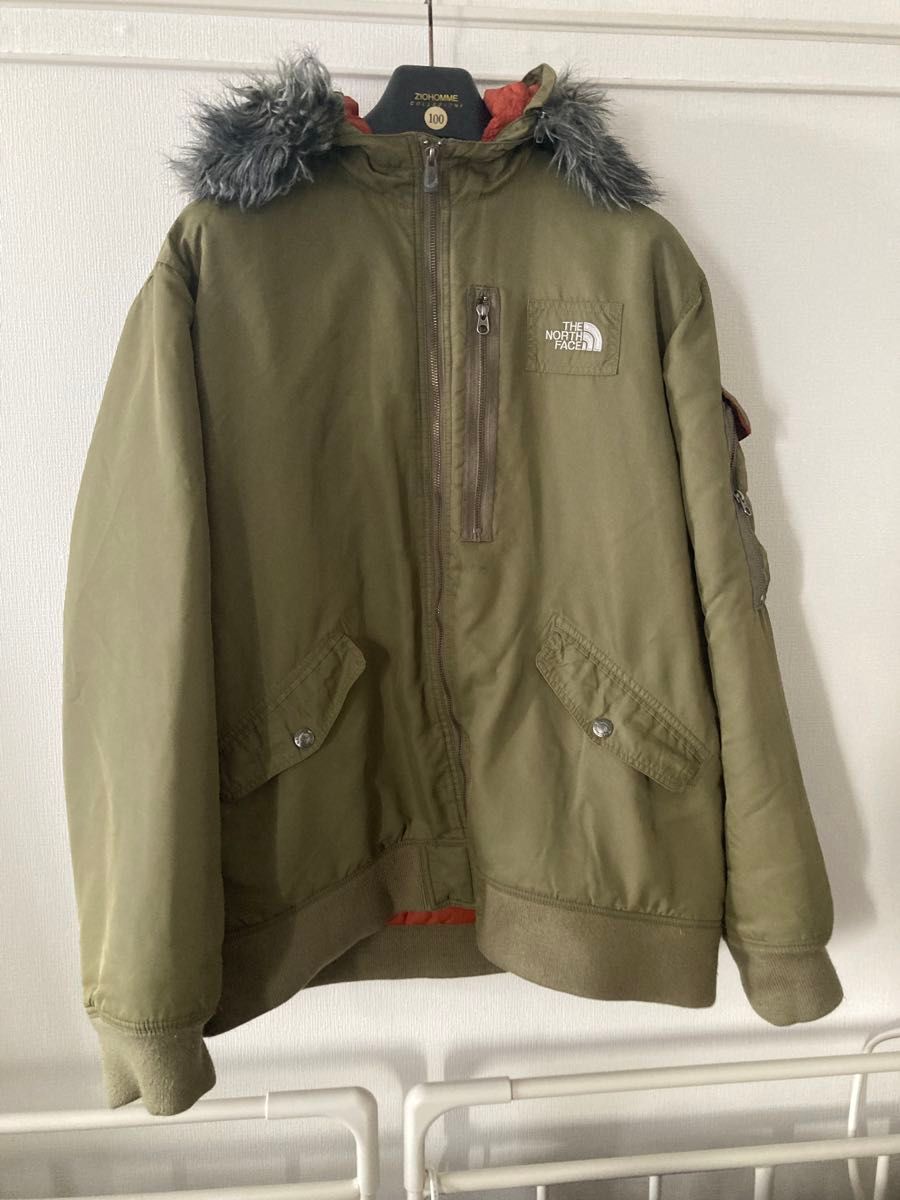 最終価格 新品 ノースフェイス MA1風ボンバージャケット グリーン L