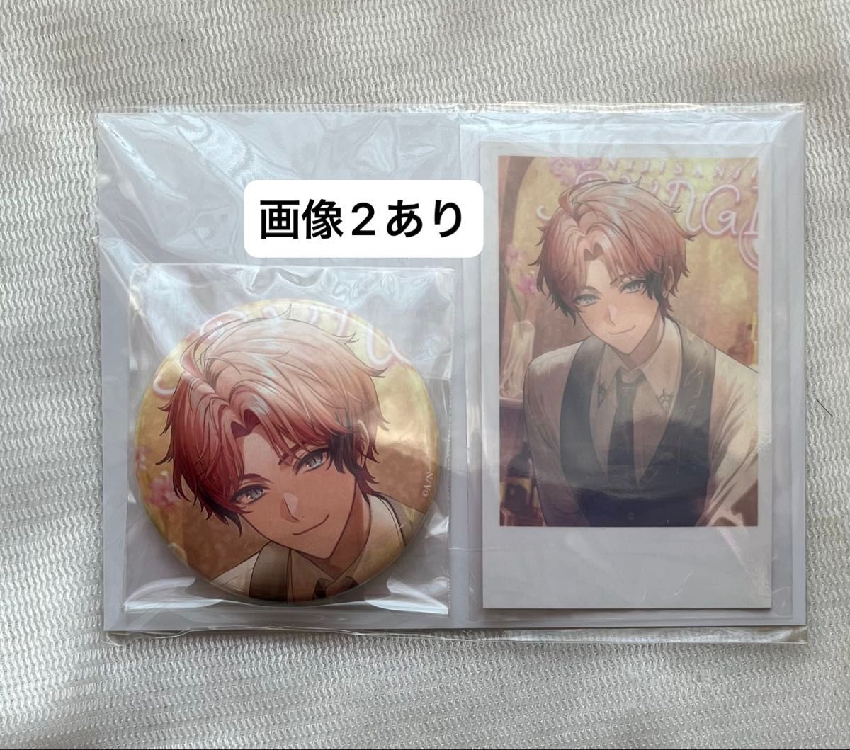 にじさんじ 剣持刀也 誕生日グッズ 2024 缶バッジ チェキ風カード 缶