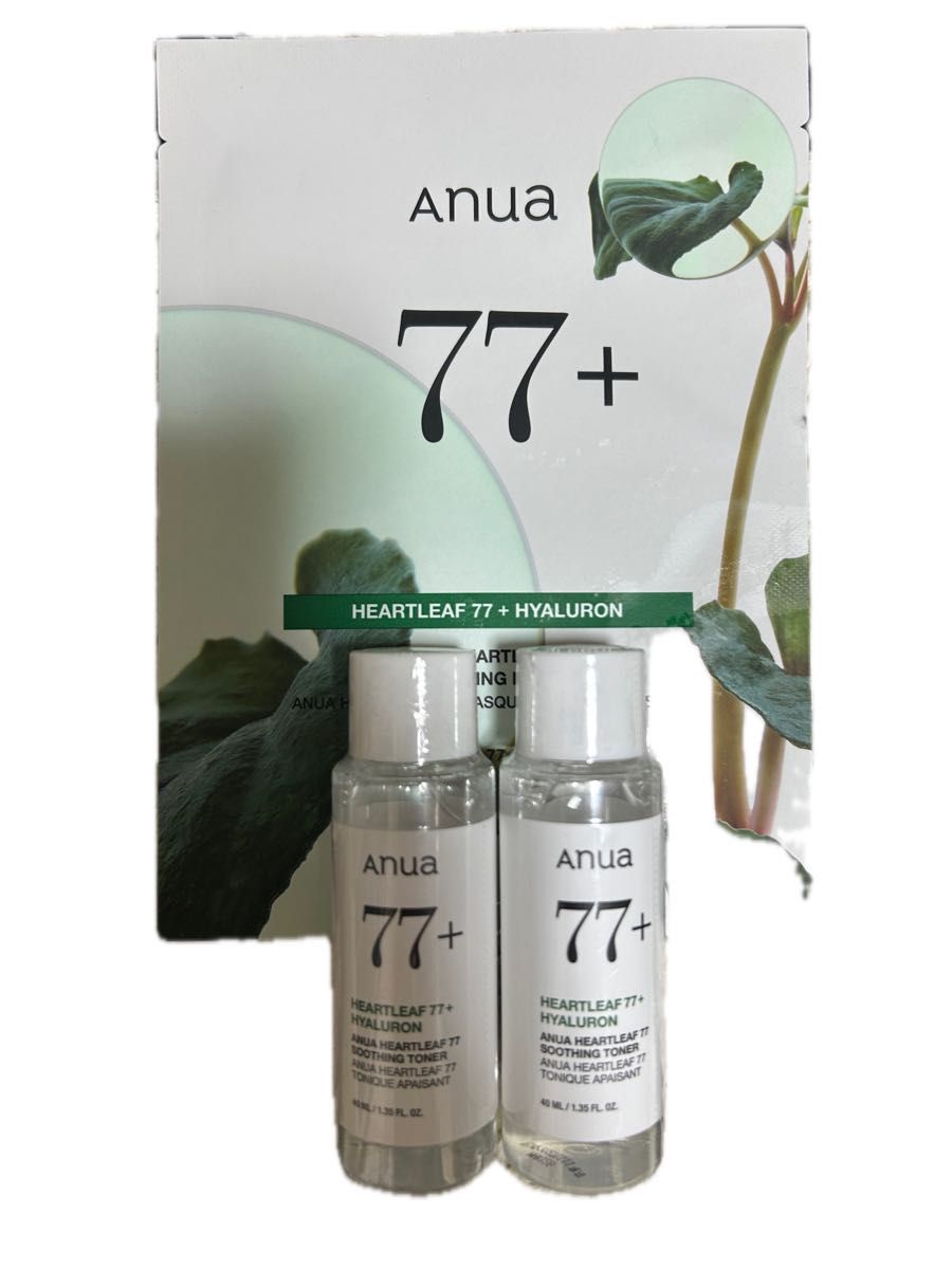 アヌア Anua ハートリーフ77スージングトナー40ml×2個｜Yahoo!フリマ