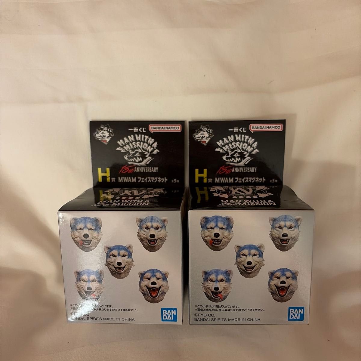 MAN WITH A MISSION 一番くじ マンウィズ H賞 フェイスマグネット