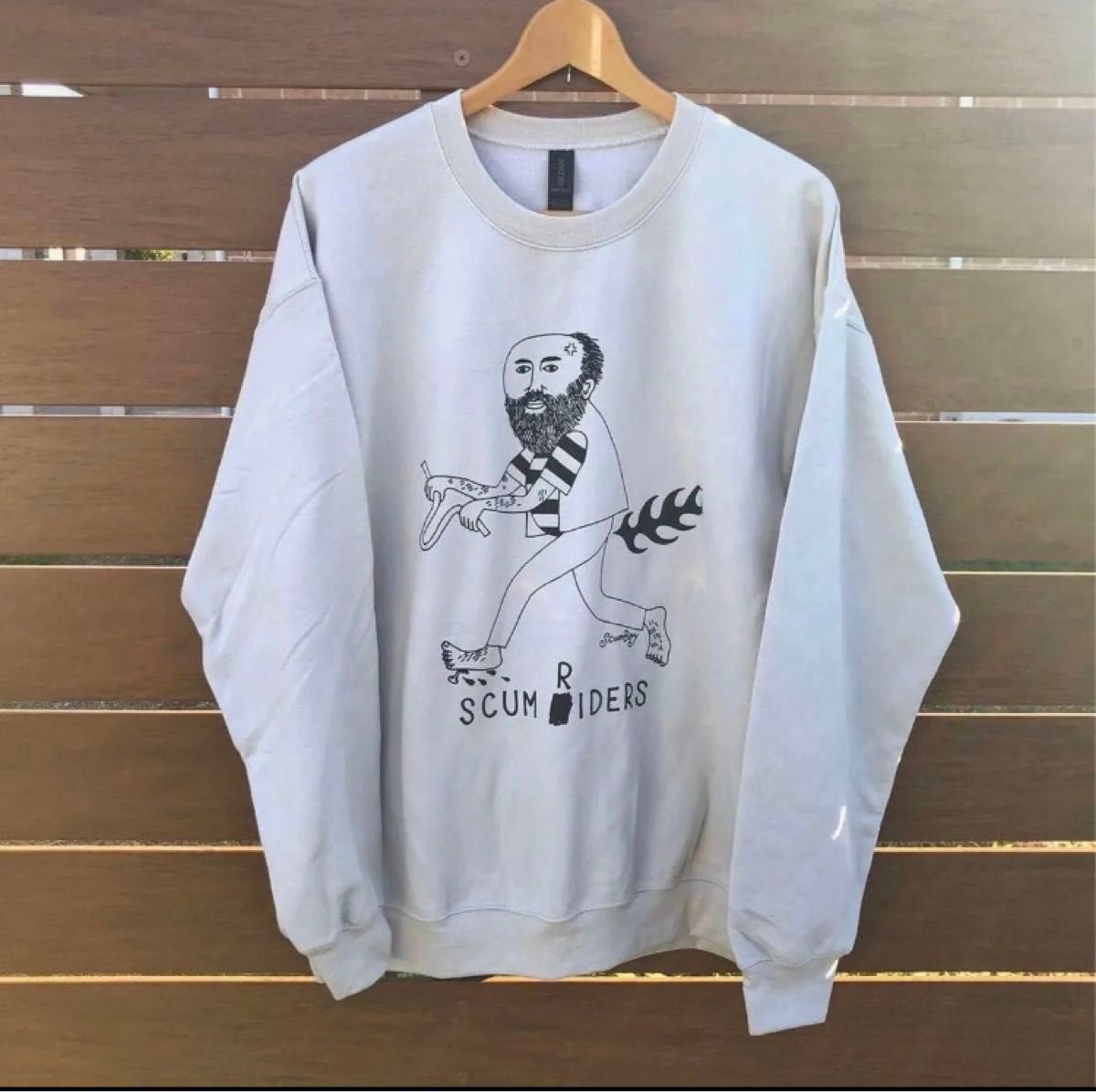 SCUM RIDERS」SCUMBOY TATTOO スウェット トレーナー【サンド