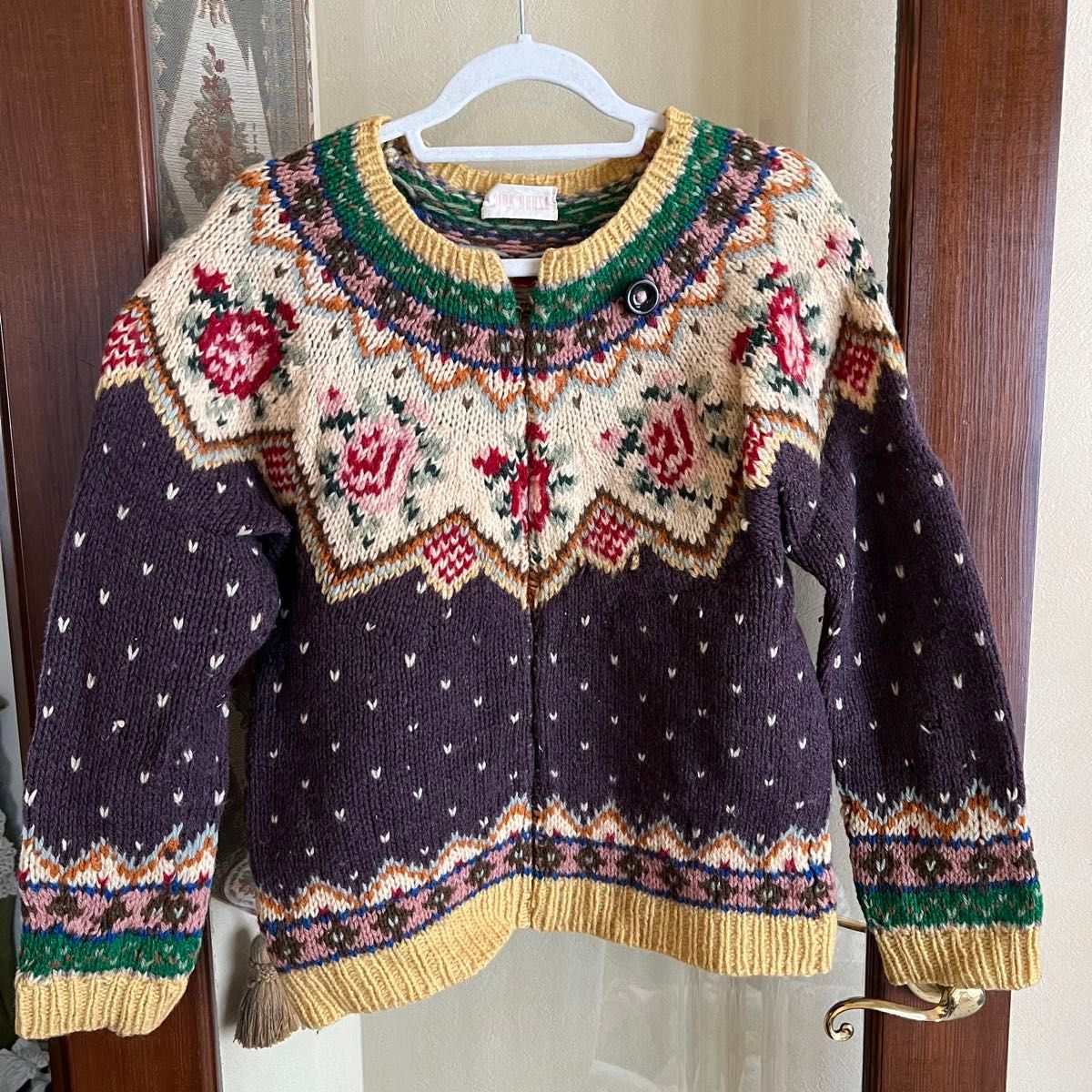 カネコイサオ ピンクハウス モヘア 3Dフラワーモチーフ 立体編み