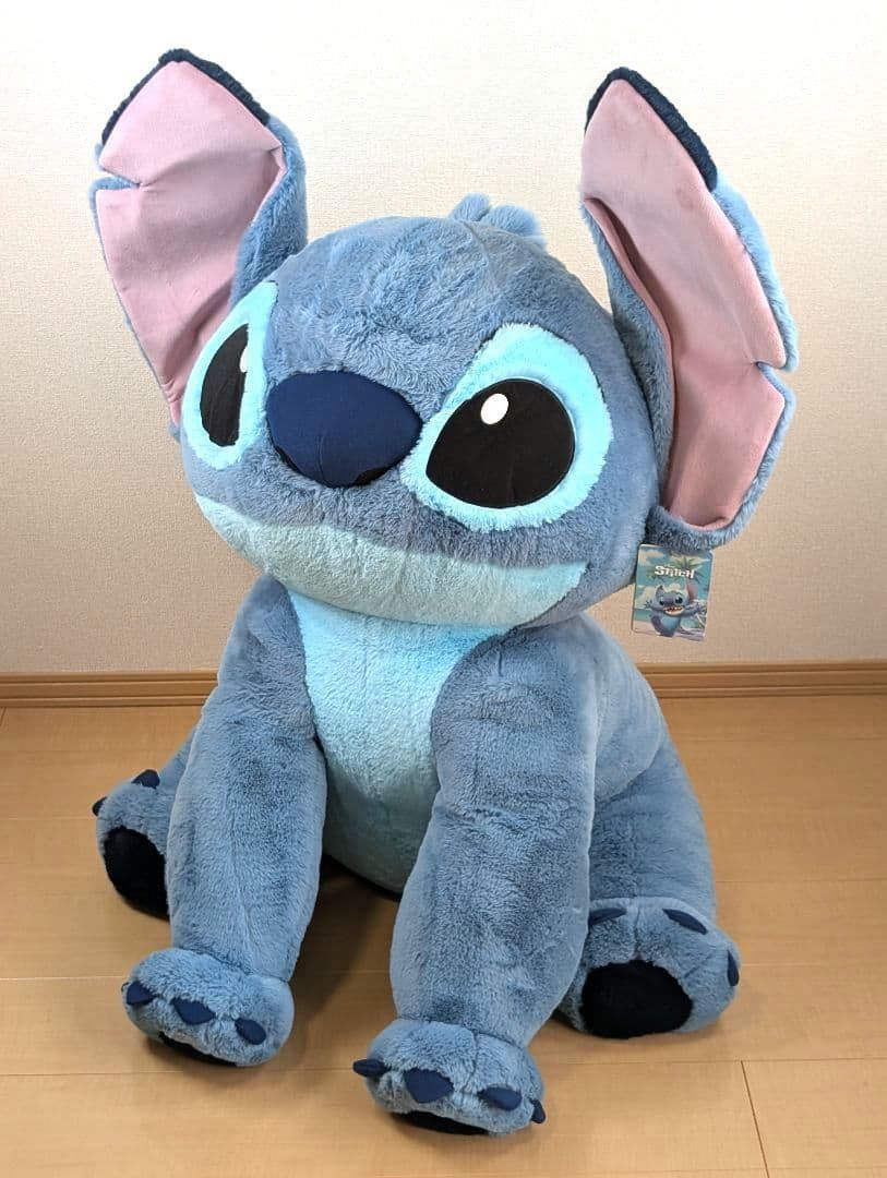 新品 コストコ スティッチ 特大 ぬいぐるみ ブランケット 付き