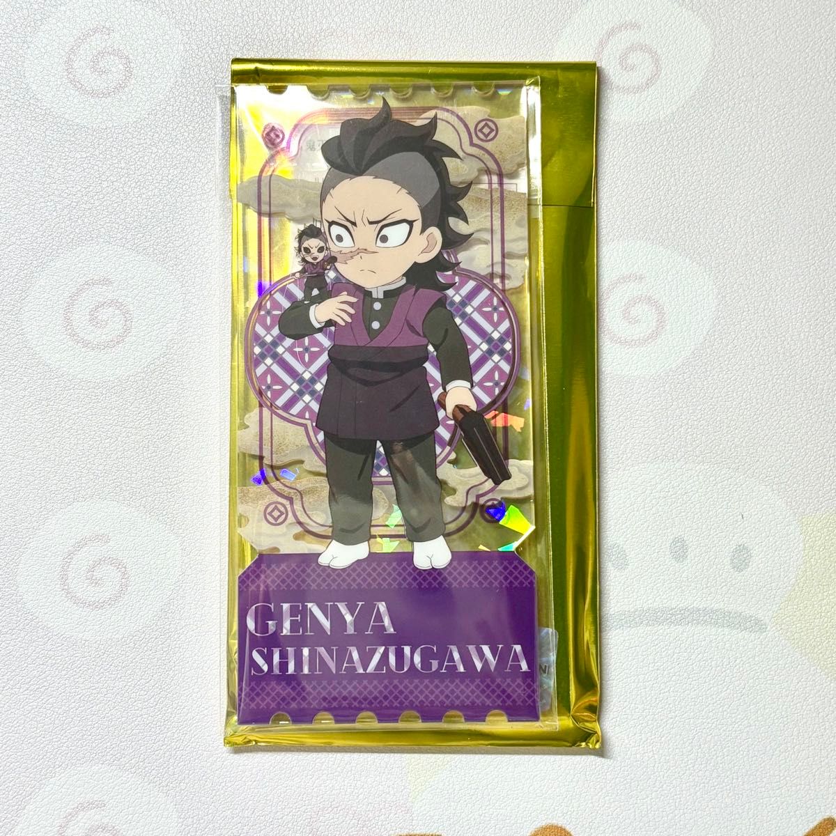 鬼滅の刃 中国限定 非遺シリーズのアクリルチケット 猗窩座 未使用