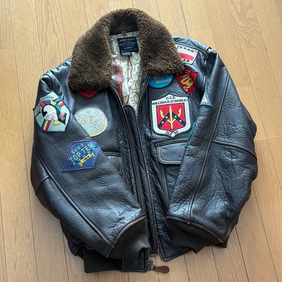 AVIREX XLARGE コラボ レザージャケット ブラック｜Yahoo!フリマ（旧