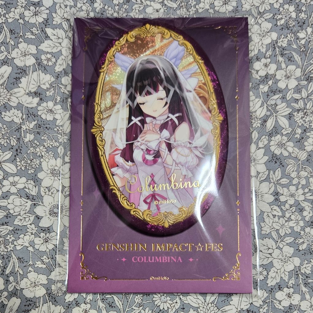 原神fes フェス vipチケット 特典PVCデスクマット 原画 コロンビーナ