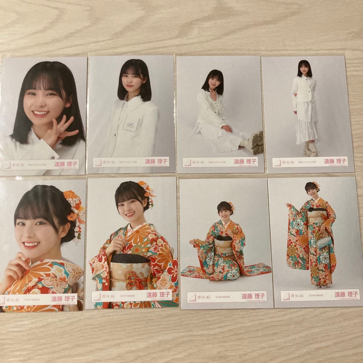 櫻坂46 遠藤理子 2024年浴衣生写真 サイン入り 櫻坂46 遠藤理子直筆