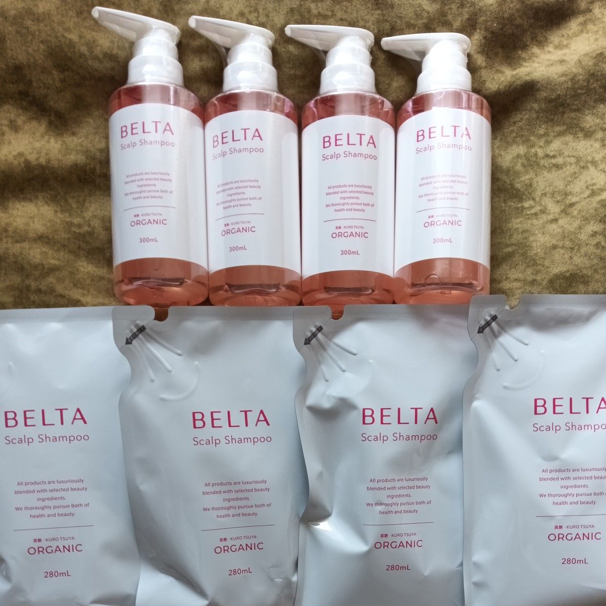 BELTA ベルタ スカルプシャンプー 詰め替え 280ml 4袋 ボトル 300ml 4