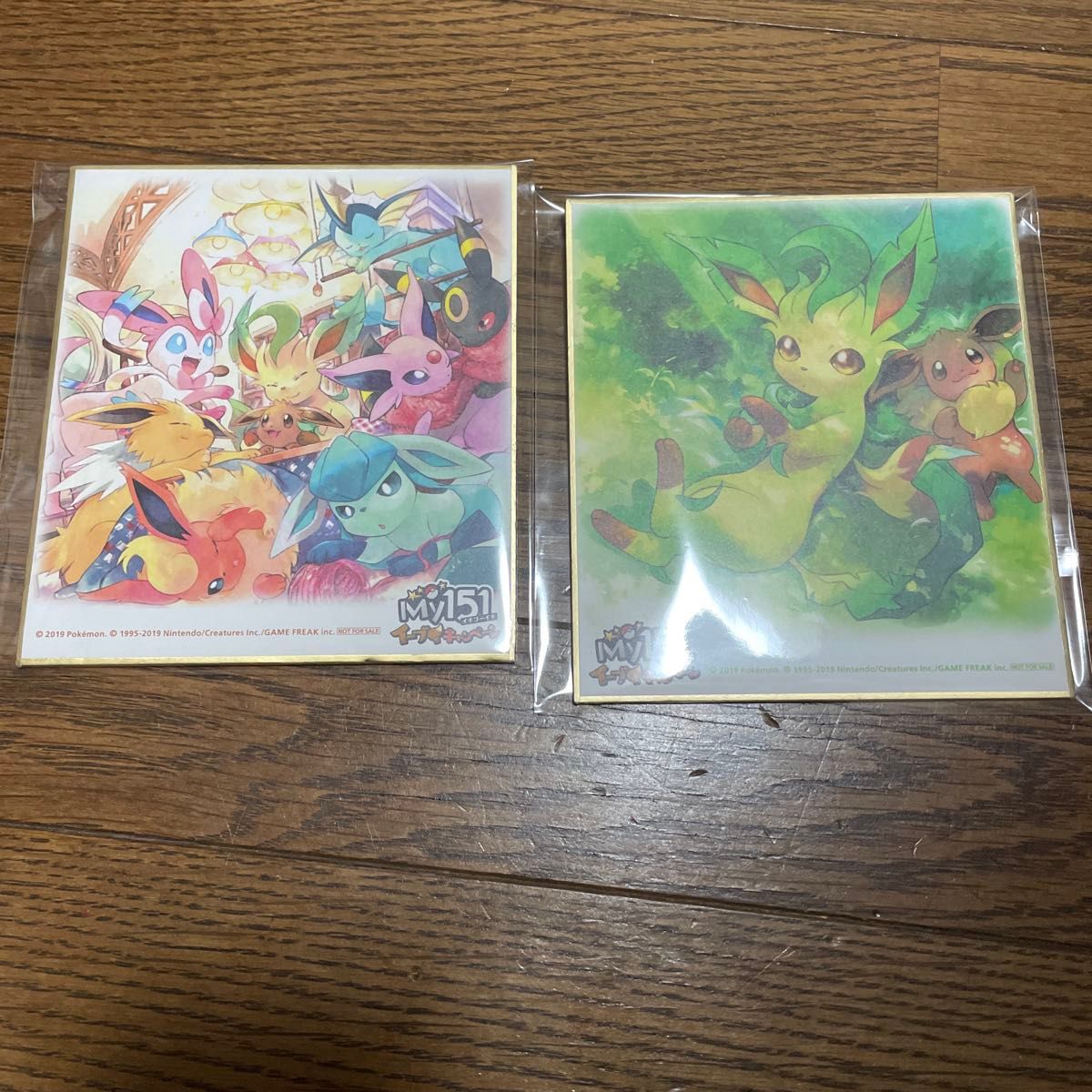 ポケモン my151 イーブイキャンペーン ブイズ ミニ色紙 シークレット