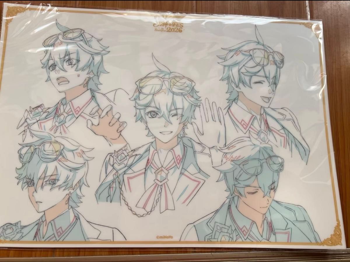 原神 fes 会場限定 vip入場特典 原画 PVCデスクマット 放浪者 原神 fes