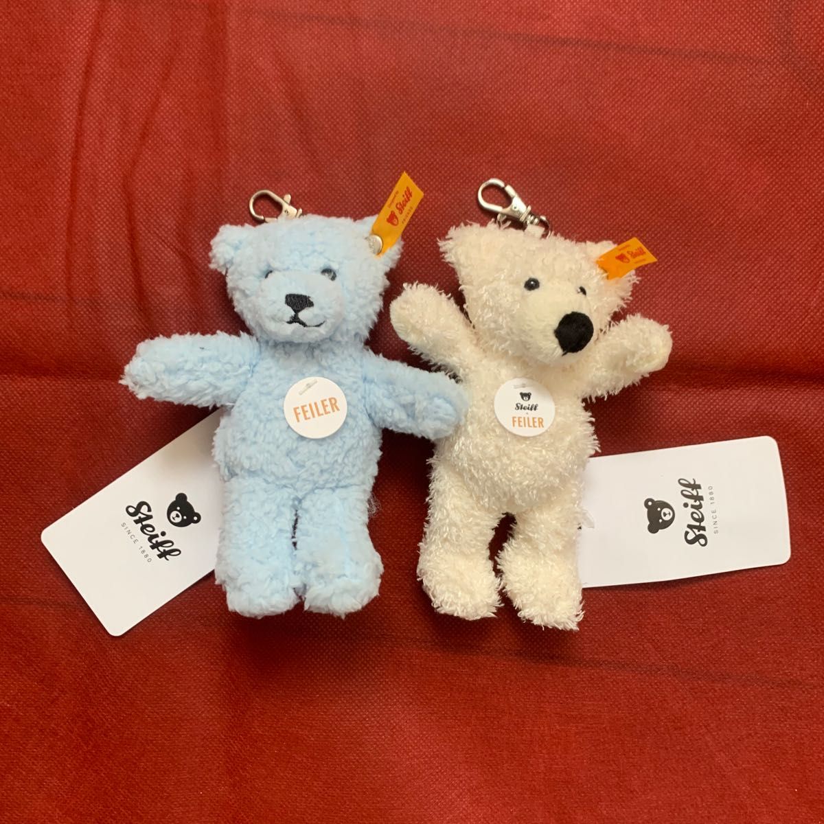 FEILER】フェイラー×シュタイフ コラボ テディベアキーリングスセット
